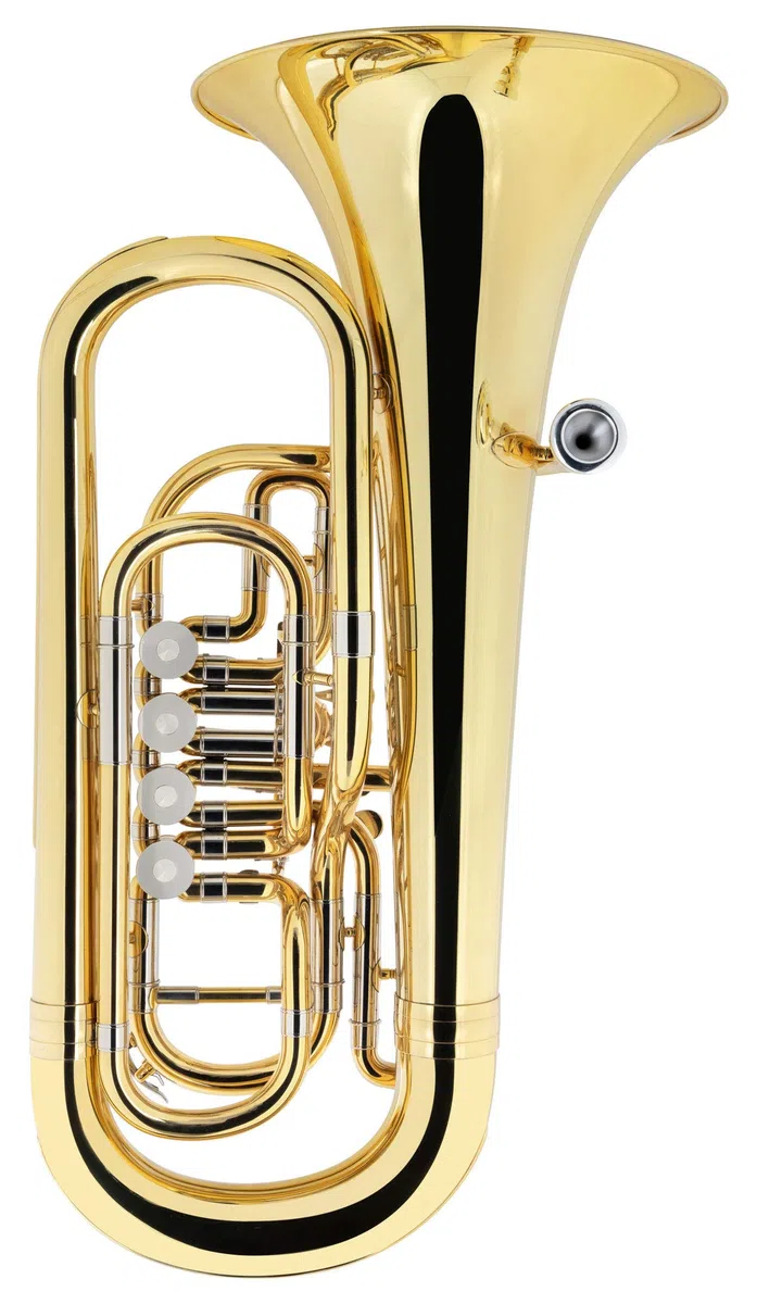 HB-18L Hüttenbariton - Bb-Stimmung - Schallbecher: 300 mm Messing - komplett aus Messing - Höhe: 66 cm - inkl. Leichtkoffer und Mundstück