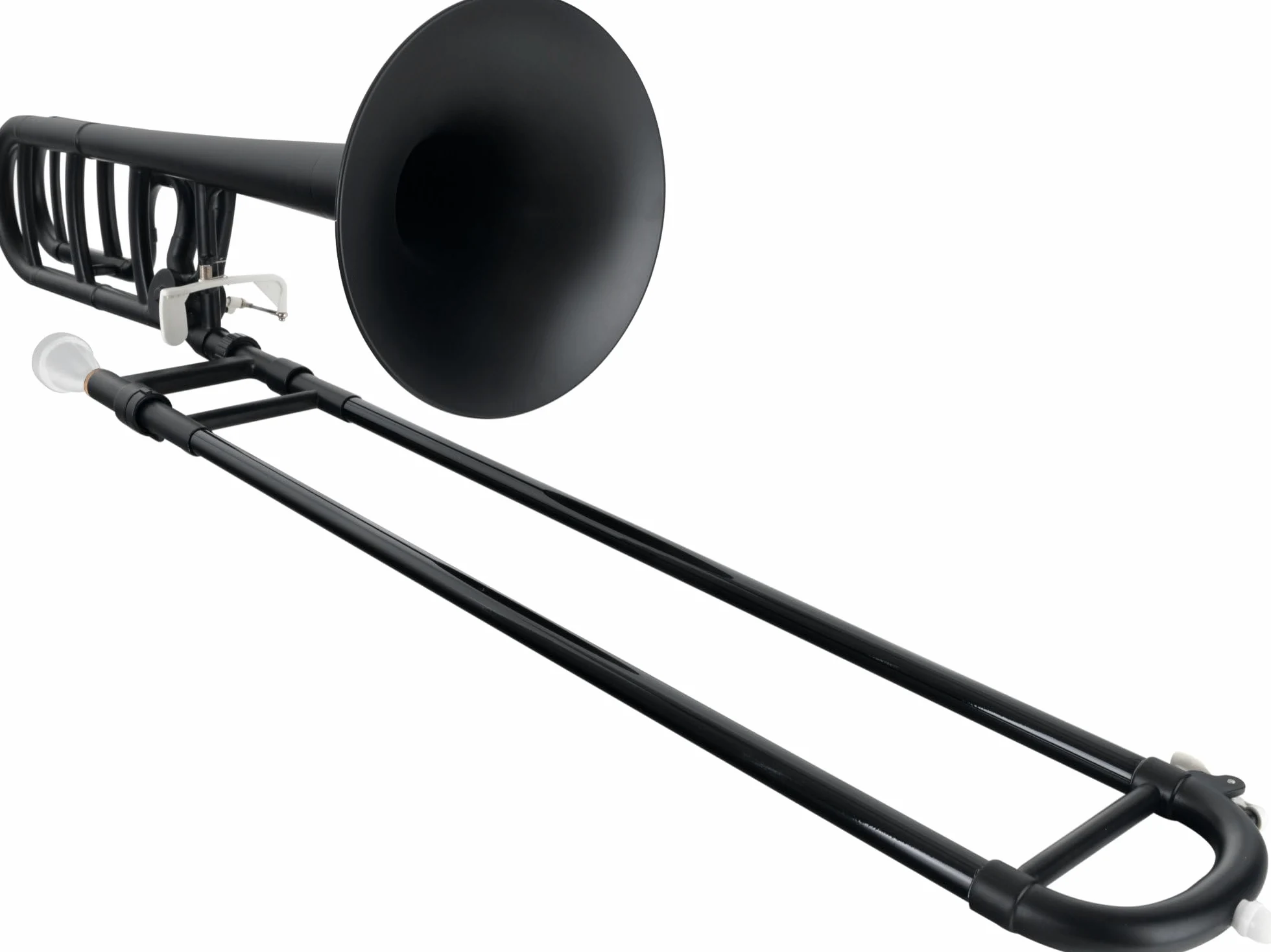 Classic Cantabile MardiBrass ABS Kunststoff Quart-Posaune - Bb/F-Stimmung - Fiberglas-Zug - 850g leicht - Bohrung: 13,9 mm - inkl. Mundstück und Gigbag - matt-schwarz