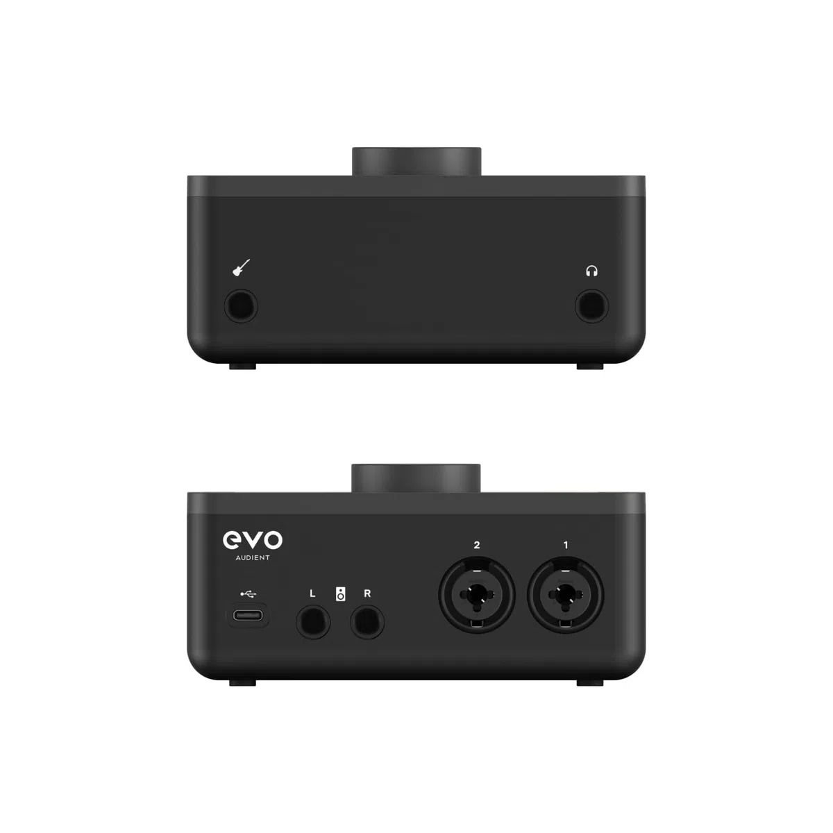Audient EVO4, EVO 4 USB Audio Interface Soundkarte für Musikproduktion (2 in / 2 out USB-Audiointerface, 48 Volt Phantomspeisung, 2 Mikrofon-Vorverstärker, etc.)