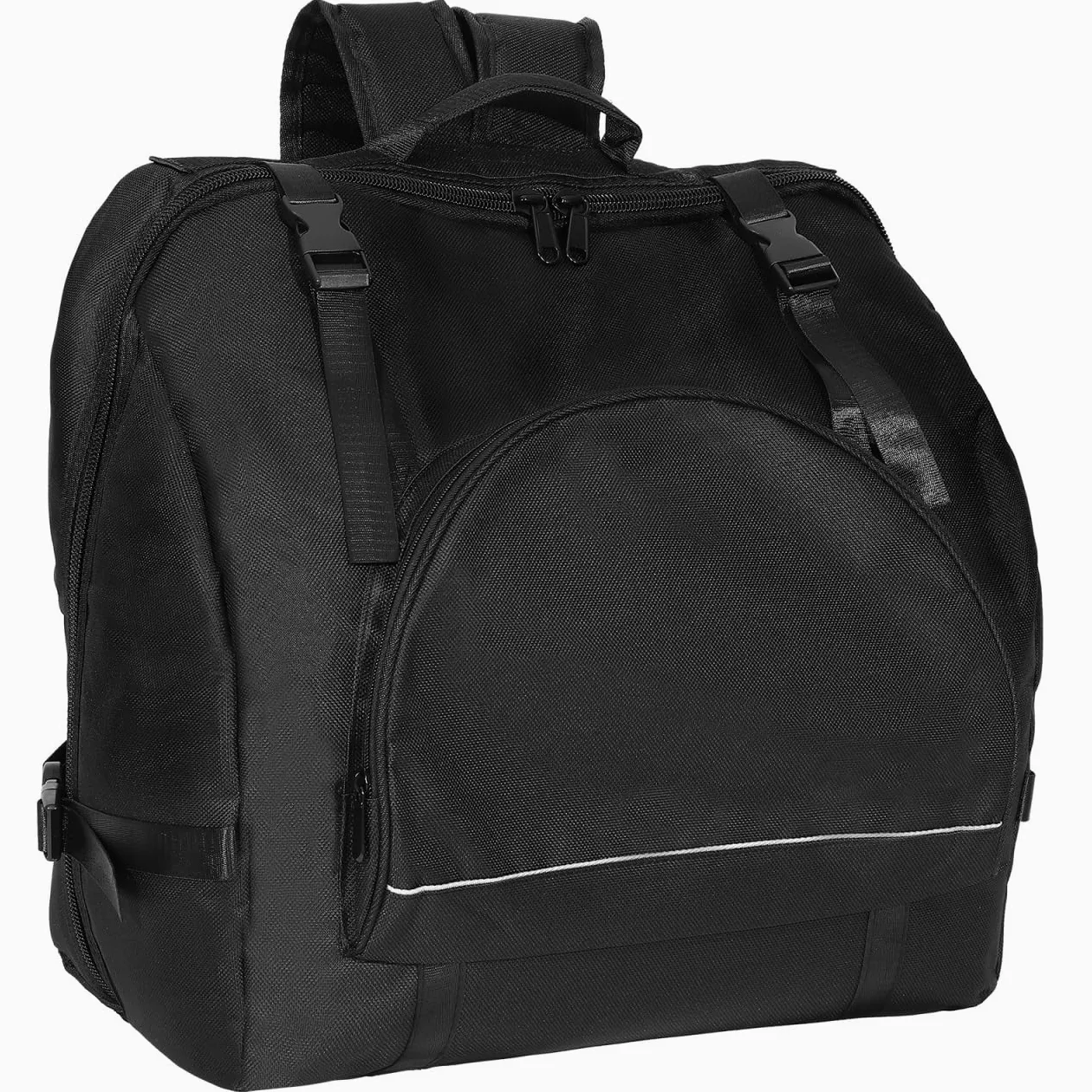 Vaguelly Akkordeontasche für 80-96 Bass Akkordeon, Gepolsterte Akkordeon Koffer Gigbag Rucksack mit Schultergurte, Zubehör Tasche, Erwachsene Instrument Tragetasche, schwarz