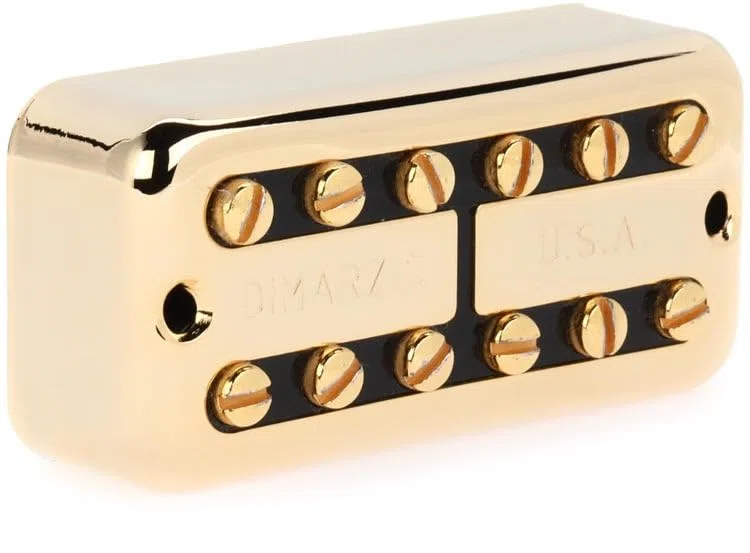 DiMarzio DP 292FGBK New'Tron Bridge Filtertron Humbucker, E-Gitarren Tonabnehmer, Gold/Schwarz