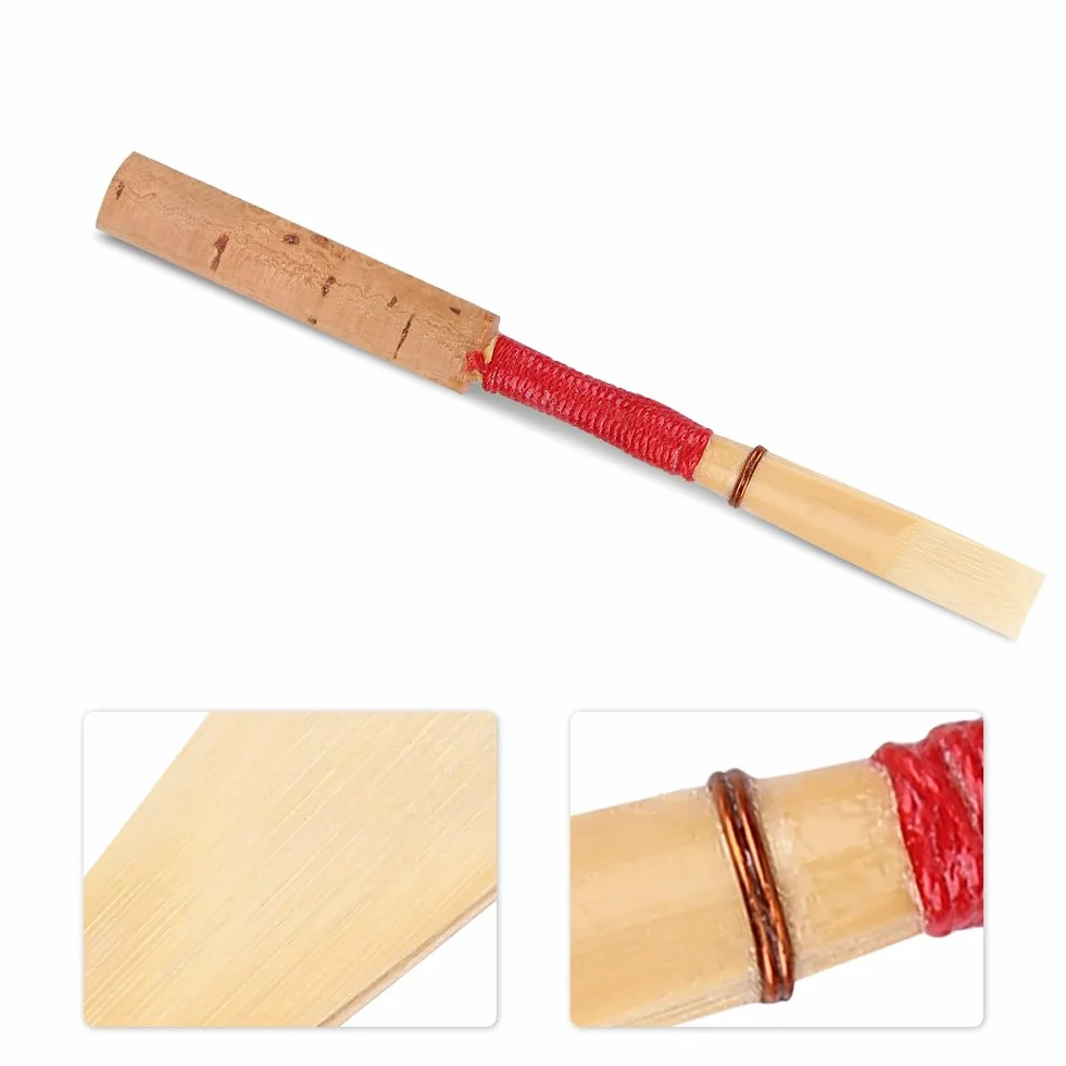 Oboe Mundstück, 5 Stück, Mittelharte Qualität, Schilf Kork, Musikinstrumentenzubehör für Anfänger und Schüler