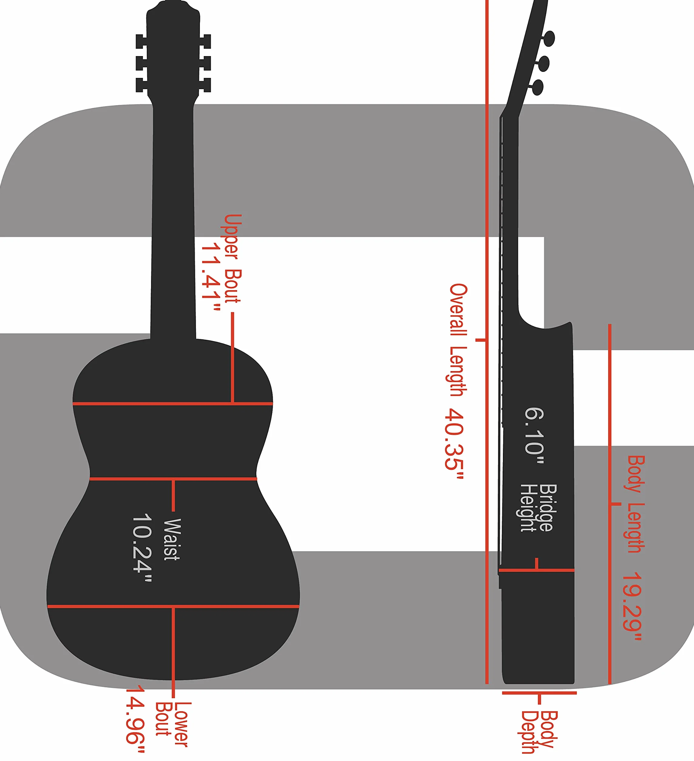 Crossrock Hochwertiger Klassischer Gitarrenkoffer