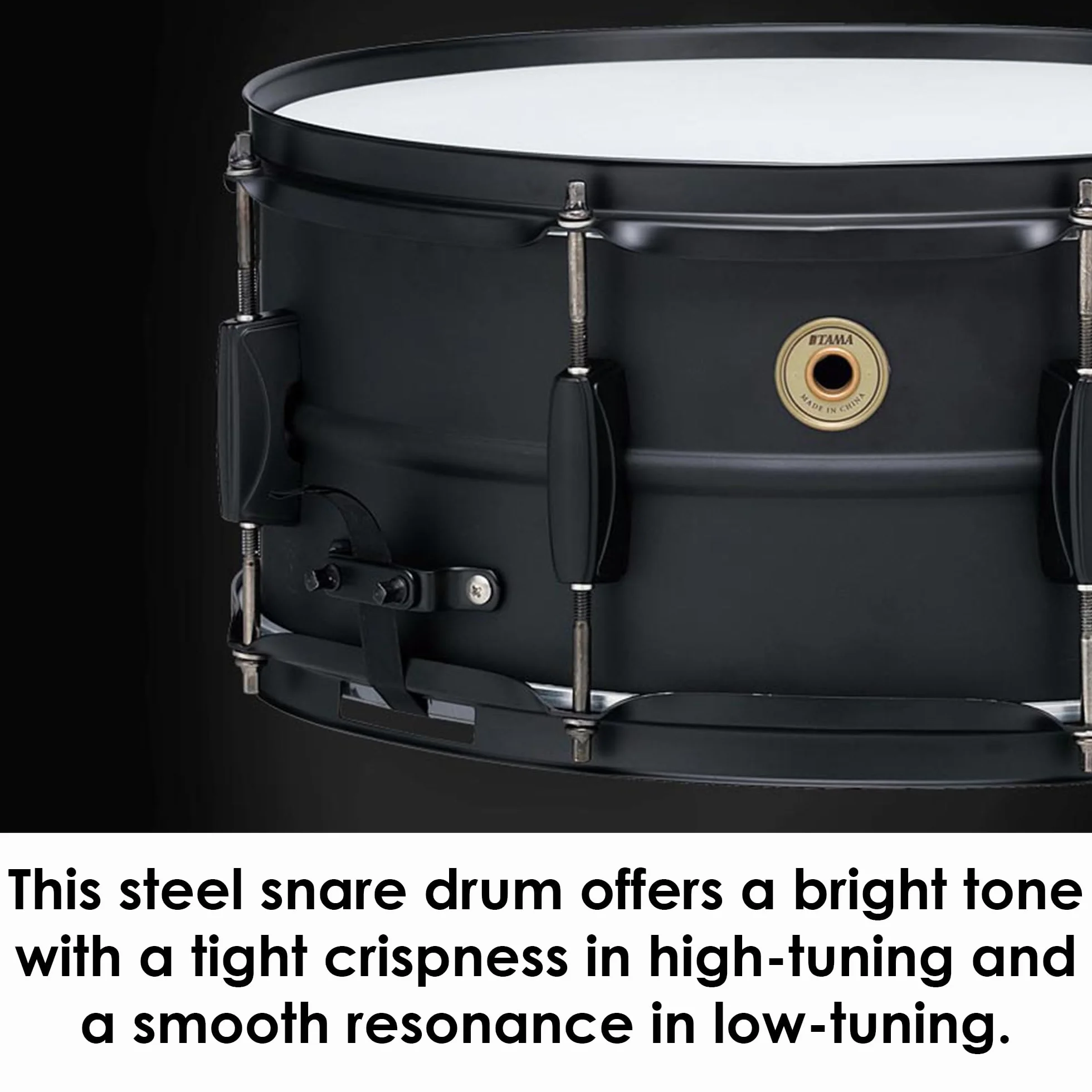 Tama BST1465BK Metalworks Black Steel Snare 14"x6,5"