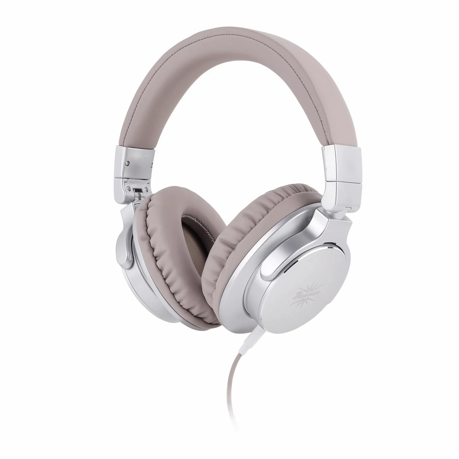 LINSOUL Kiwi Ears Division Offenes Ohr Kopfhörer, 40mm Dynamischer Treiber Monitoring Kopfhörer, Kabelgebundenes Gaming Kopfhörer, DJ Kopfhörer für Professionelle Musiker Ingenieure (Silber)