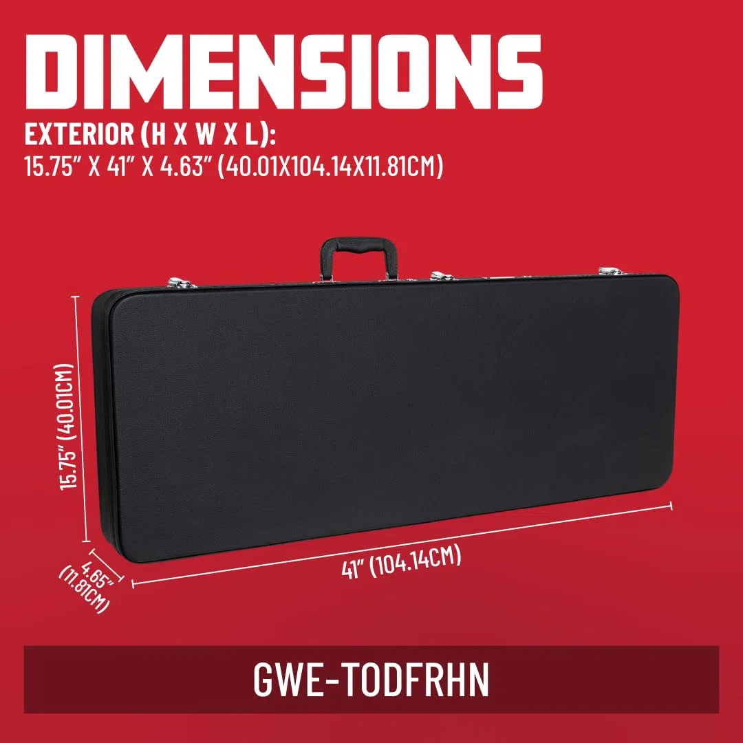Gator Frameworks Gitarrenkoffer für Ibanez TOD und FRH Modelle | schwarz (GWE-TODFRHN)