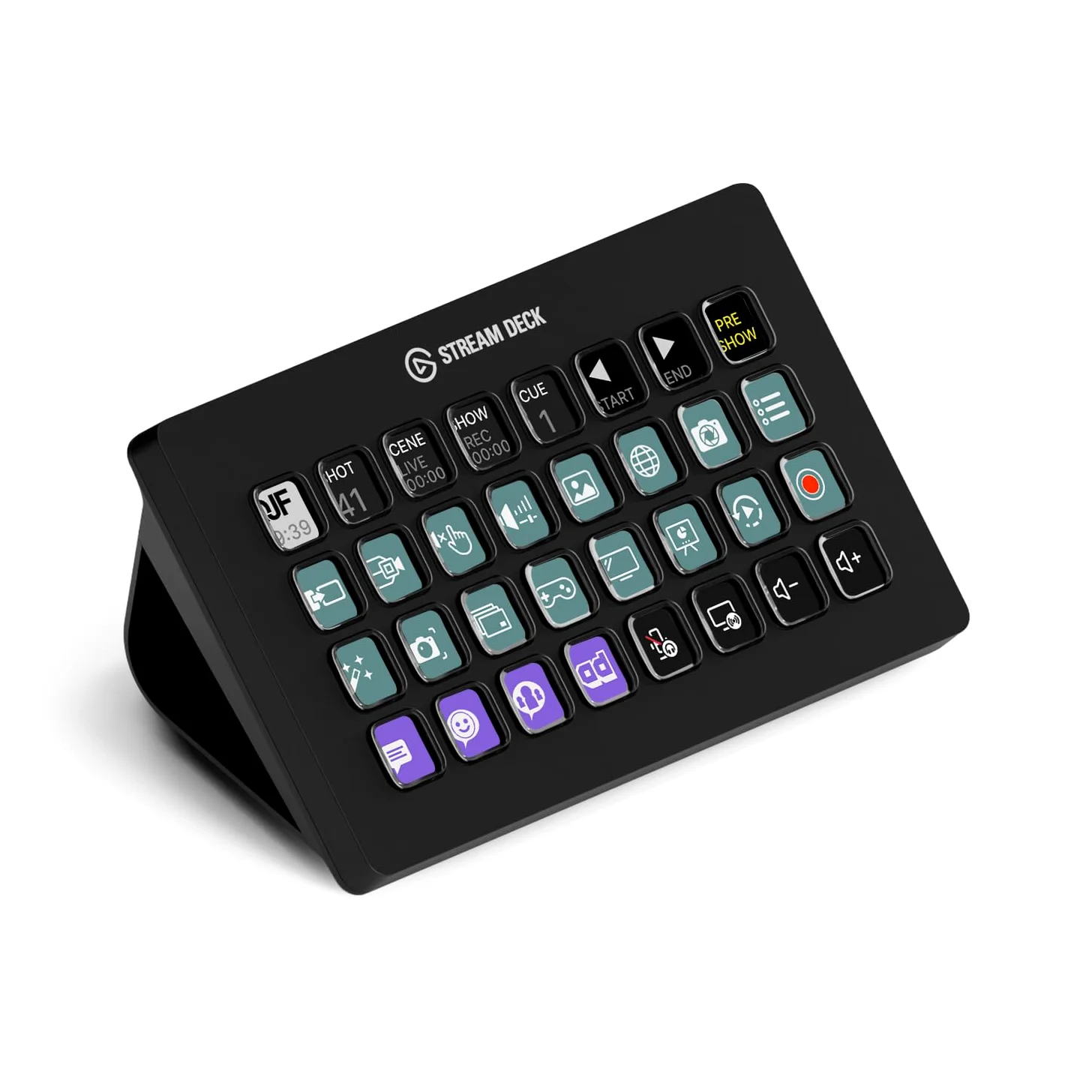 Elgato Stream Deck XL – erweiterter Studio-Controller, 32 Makrotasten, auslösen von Aktion in Apps und Software wie OBS, Twitch, YouTube und anderen, für Mac und PC