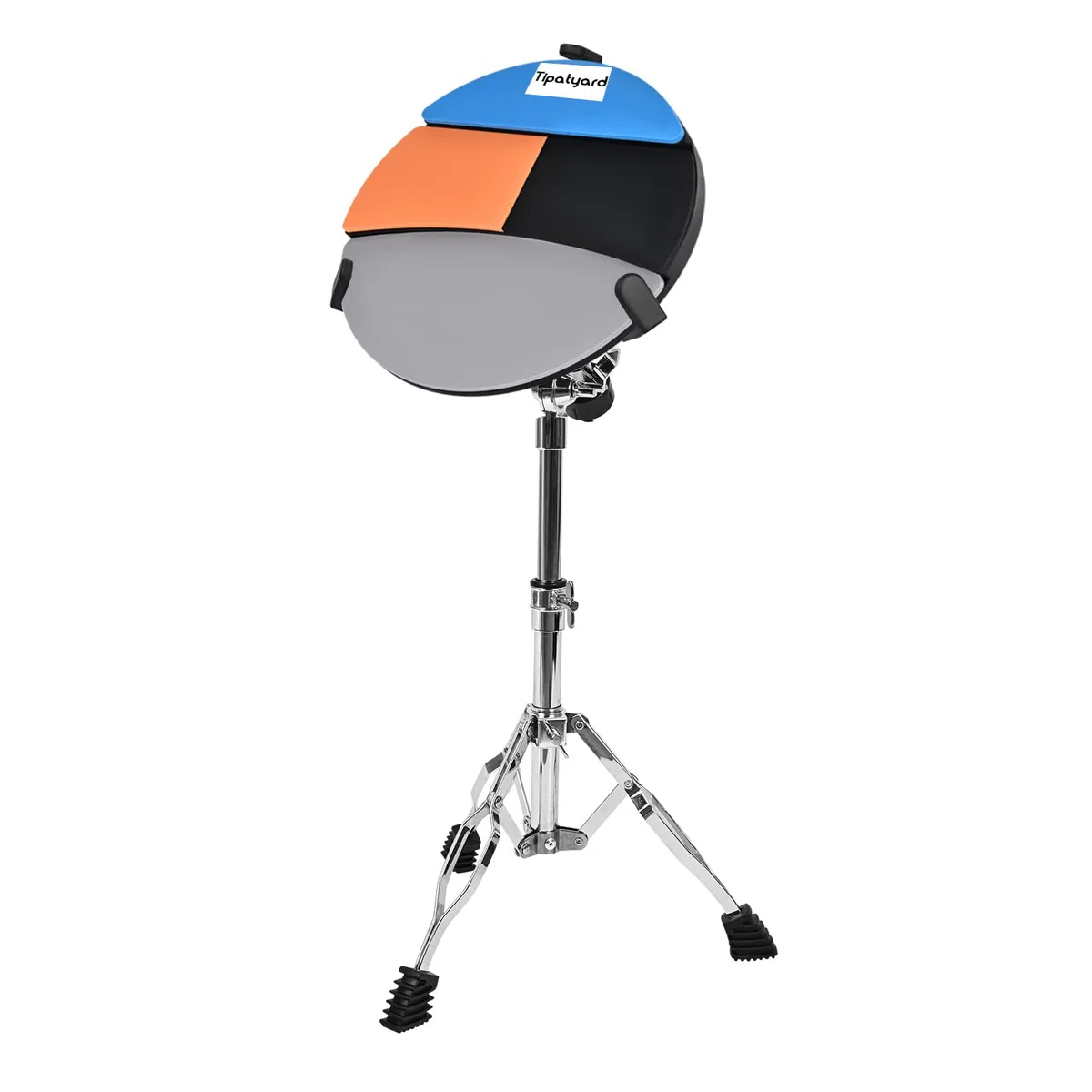 Drum Practice Pad, 12 Zoll Silent Practice Pad mit vier verschiedenen Spielflächen