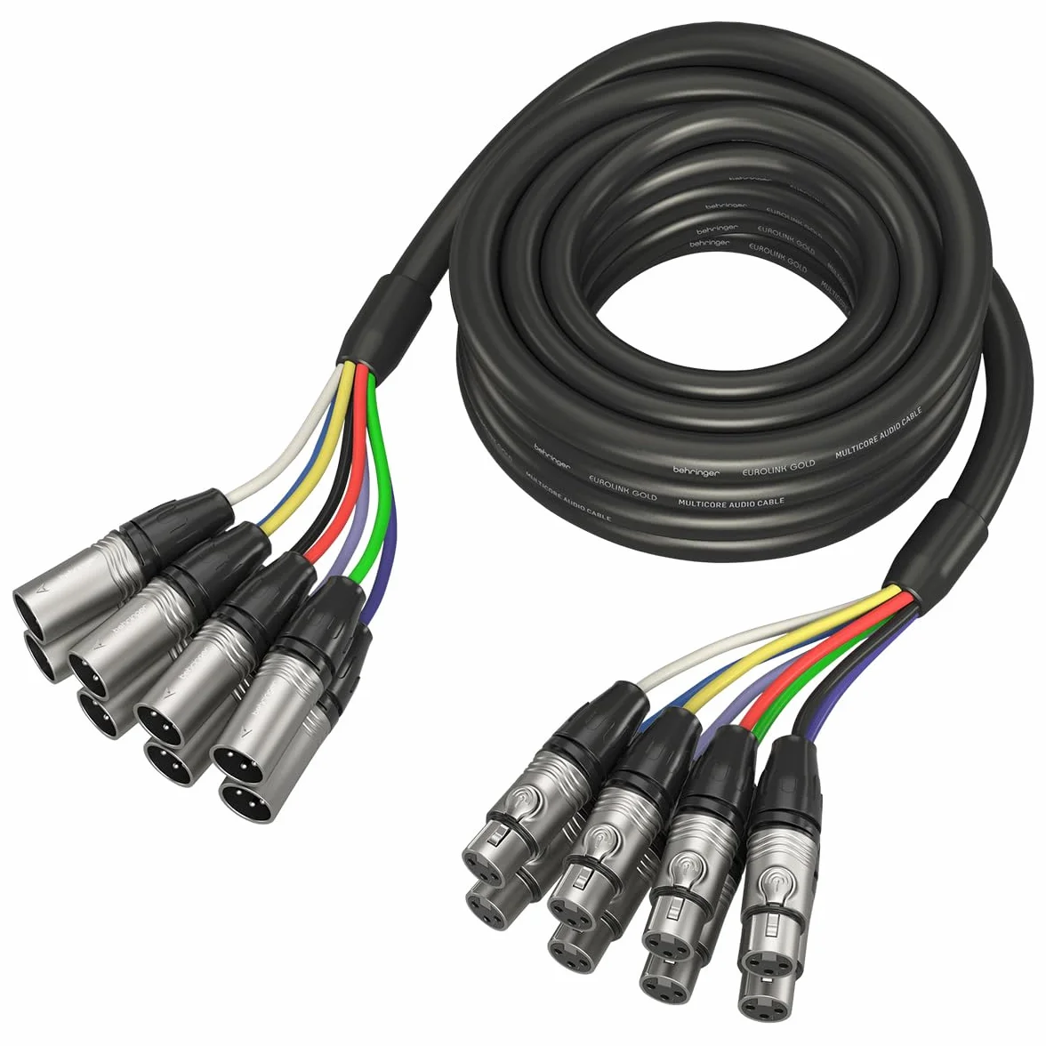 Behringer GMX-500 Gold Performance 5 m (16,4 Fuß) 8-Wege-Multicore-Kabel mit XLR-Anschlüssen