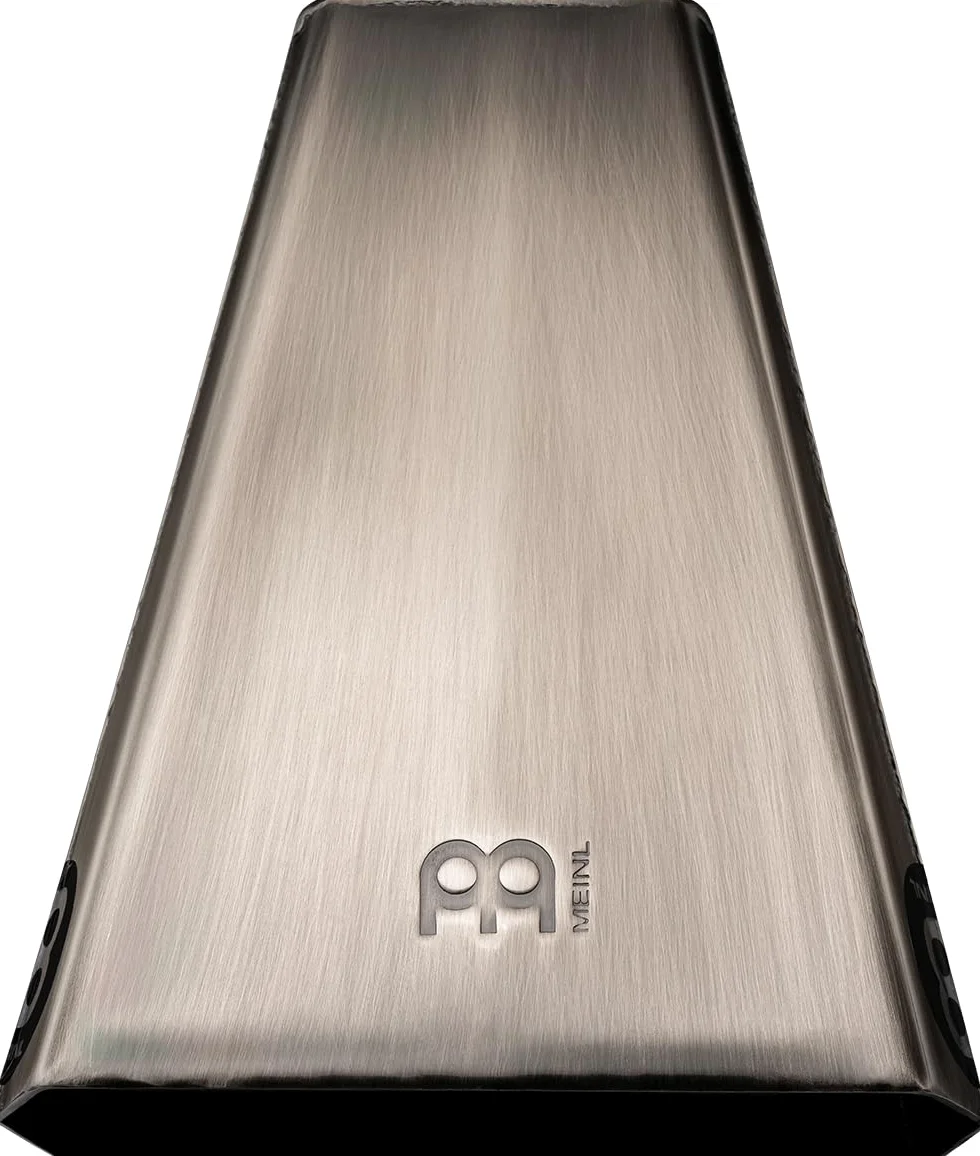 Meinl Percussion Handheld Cowbell Instrument - Großes Aufschlagidiophon - Länge 7,75 Zoll - Stahl, Silber (STB785H)