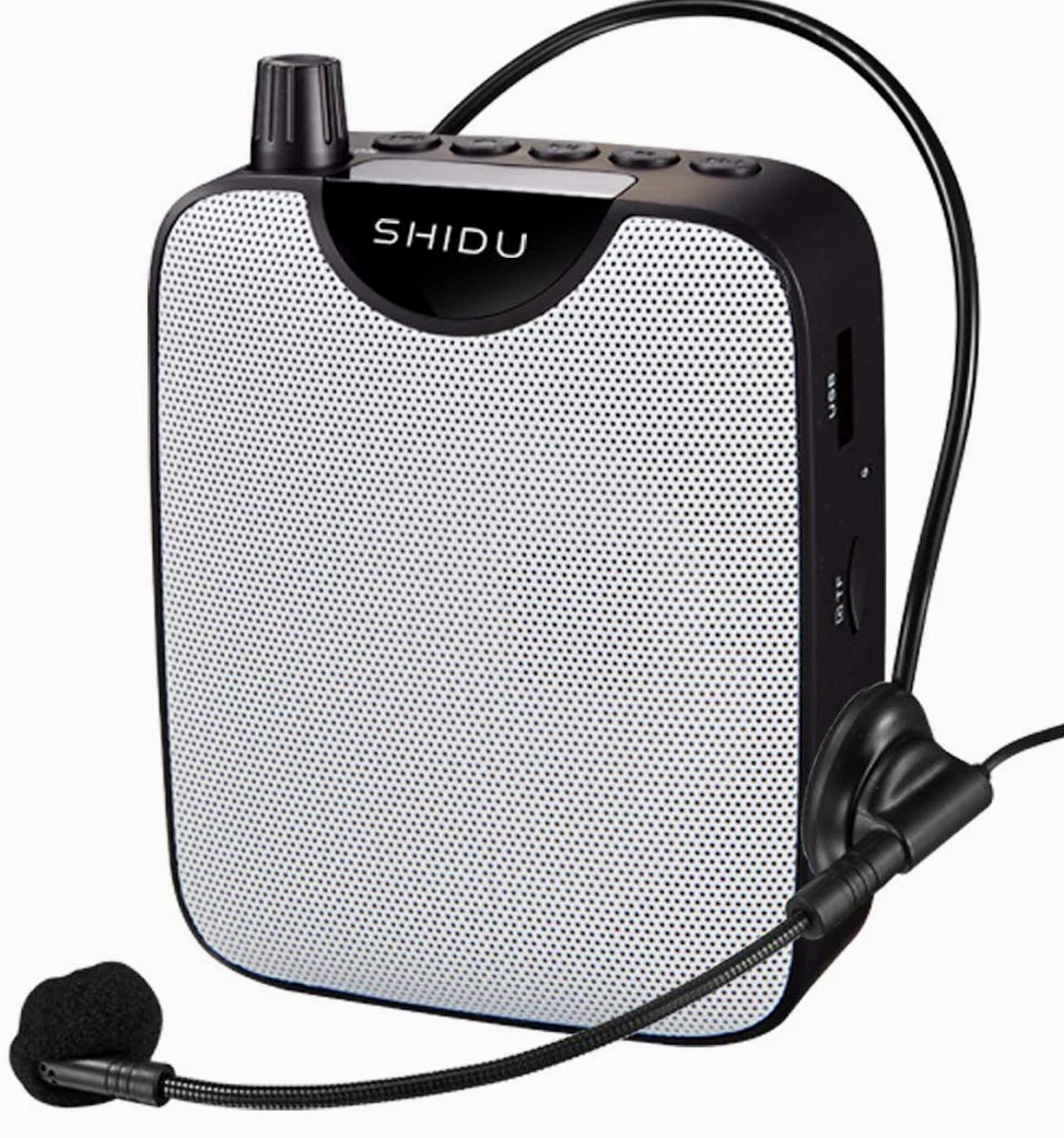 Sprachverstärker Tragbarer,Ssprachverstärker mit mikrofon kabellos Headset & verstellbare Taille Band,Leichte Mini Lautsprechers Voice Amplifier für Reiseführer, Lehrer, Trainer, Vorträge, Kostüme