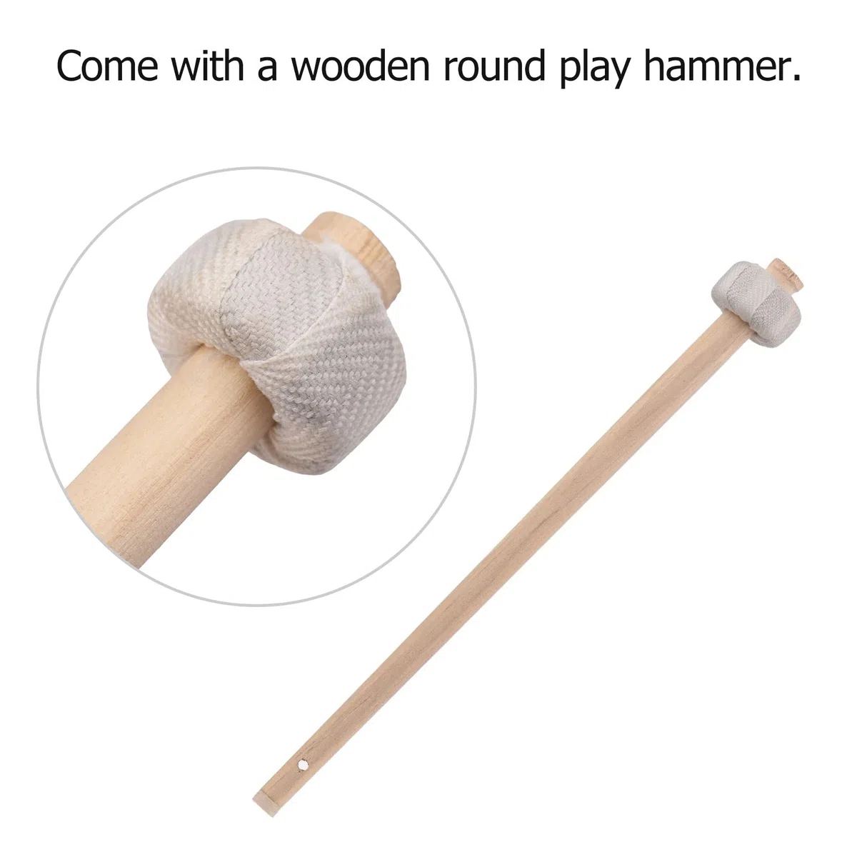 ACAGALA 30cm Hand Gong Becken Messing Kupfer Gong Kapelle Oper Schlaginstrument mit Rundspielhammer