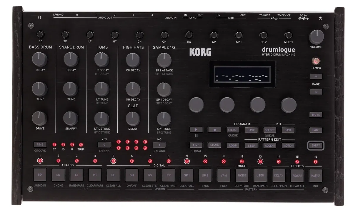 Korg Drumlogue - Hybrider Analoger/Digitaler Drumcomputer und Sequenzer