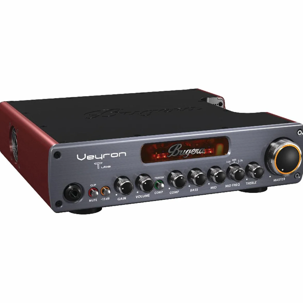 Bugera VEYRON TUBE BV1001T Ultrakompakter 2.000-Watt-Class-D-Bassverstärker mit Röhrenvorverstärker, optischem Kompressor und DYNAMIZER-Technologie