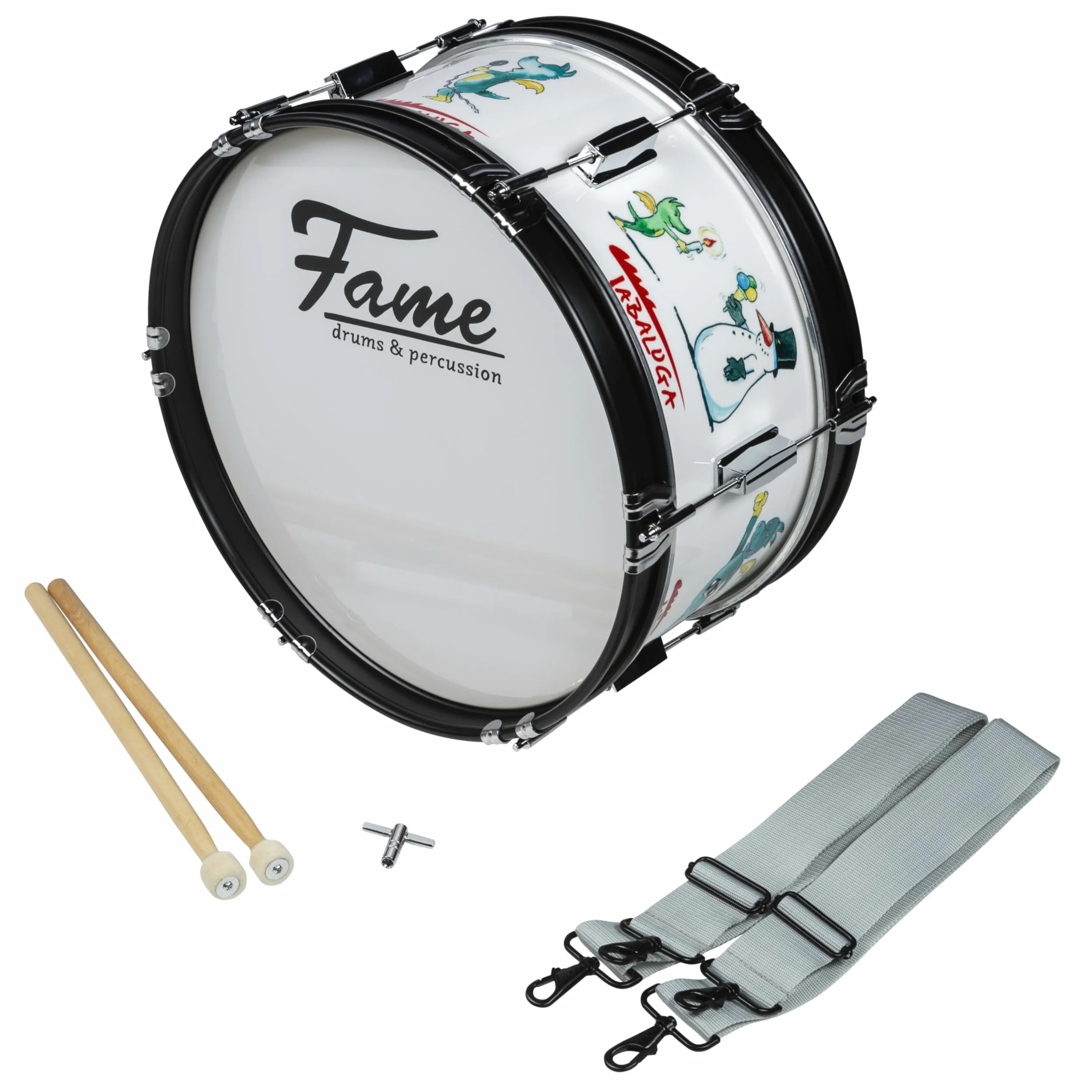 Fame Marching Bass Drum Tabaluga 16"x7" - Marching Bass Drum