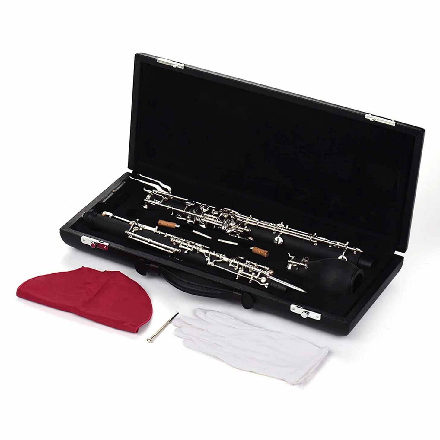 Englischhorn Alt-Oboe F-Tonart Kunstholz versilberte Tasten Holzblasinstrument mit Rohrblatt