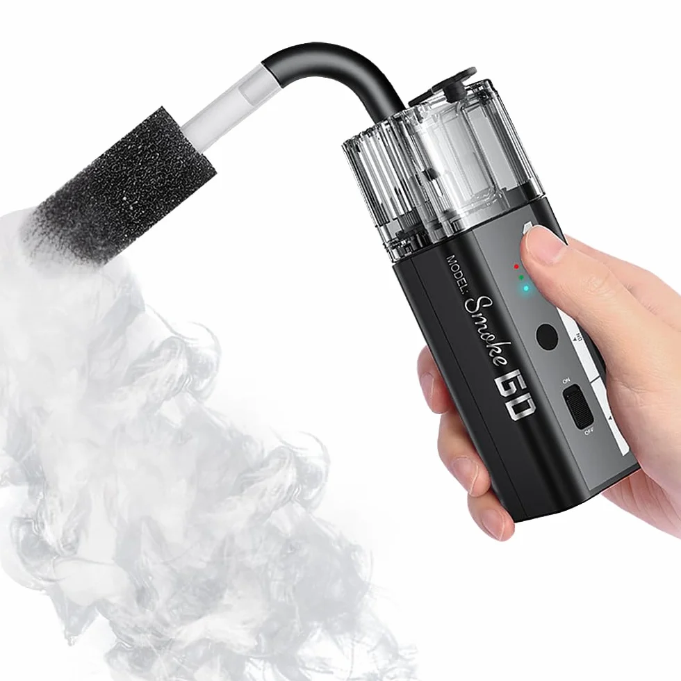 LENSGO SMOKE GO Handheld Nebelmaschine 30W Tragbare Mini-Rauchmaschine mit Fernbedienung & USB-Akku, 5-in-1 Modi (Portrait, Dry-Ice Effekt) für Fotografie, Videos, Outdoor & Content Creator (SMOKE GO)