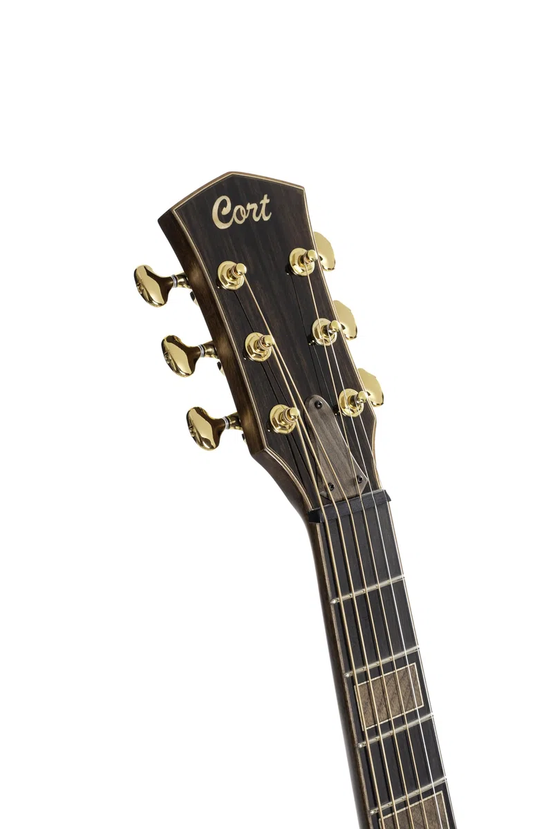 Cort Masterpiece Series Modern Black A/E Gitarre mit Koffer