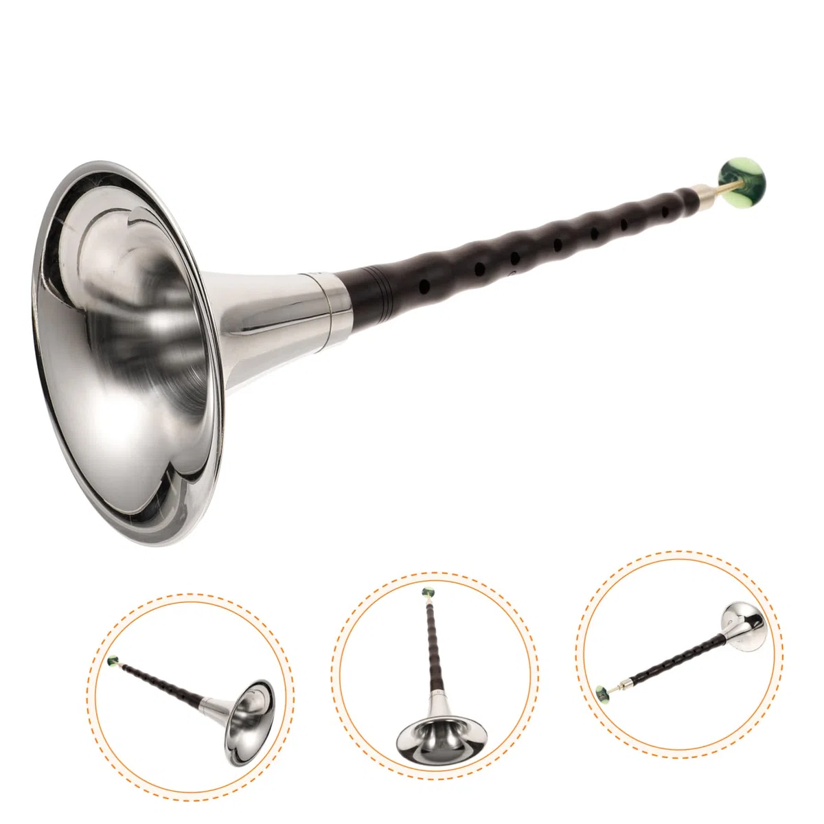 Suona Musikinstrument Kupfer und Eisen Leichtes Anfänger Satz in C-dur Ethnisches Blasinstrument für Studenten und Professionelle Musiker zum Üben und Spielen Zufällige Farbe