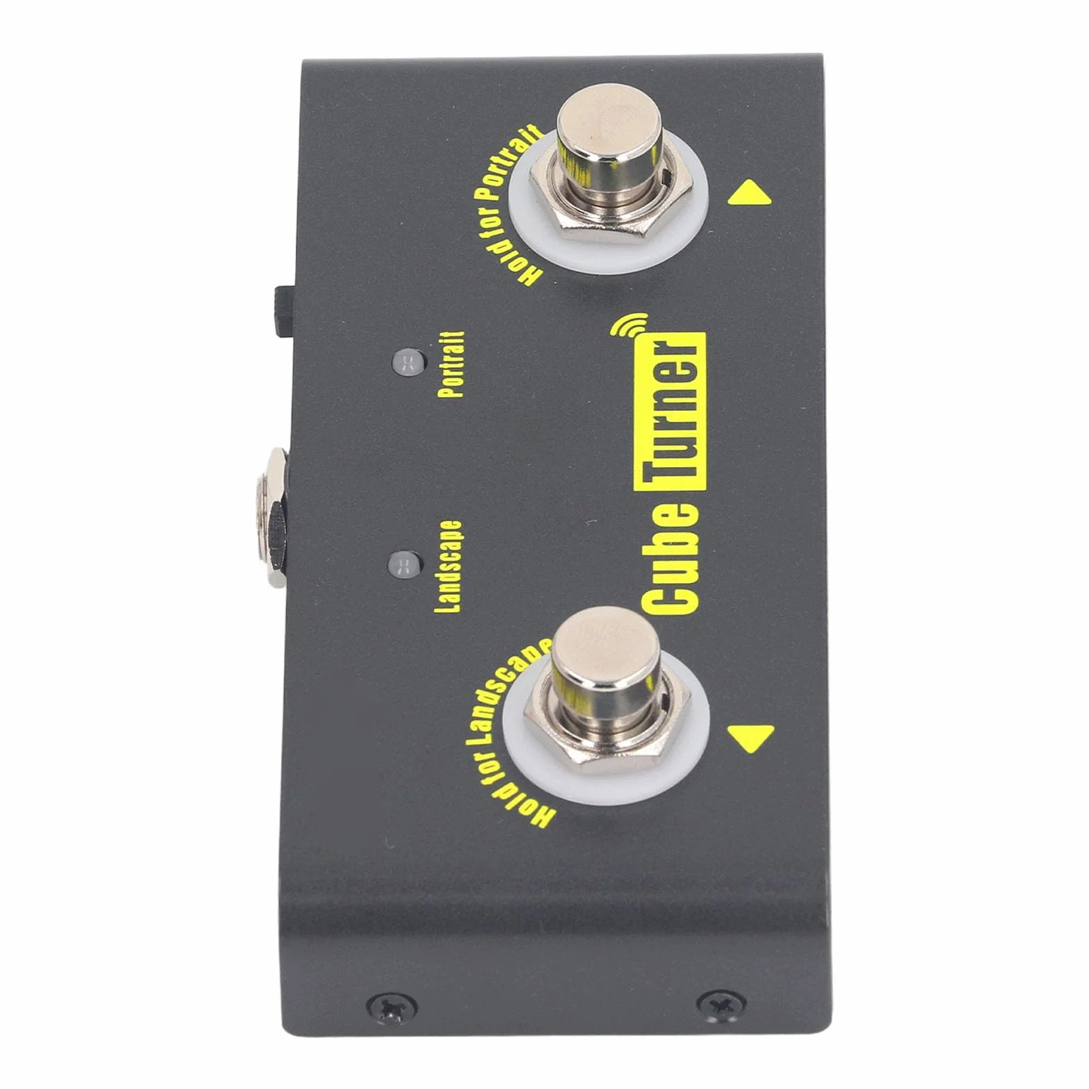 Page Turner Pedal Drahtlos 10m Reichweite Wiederaufladbar Musiknoten Fußpedal Kompatibel mit Tablets für Musiker Präsentatoren Gitarristen Robustes Metallgehäuse Tragbar für Probe