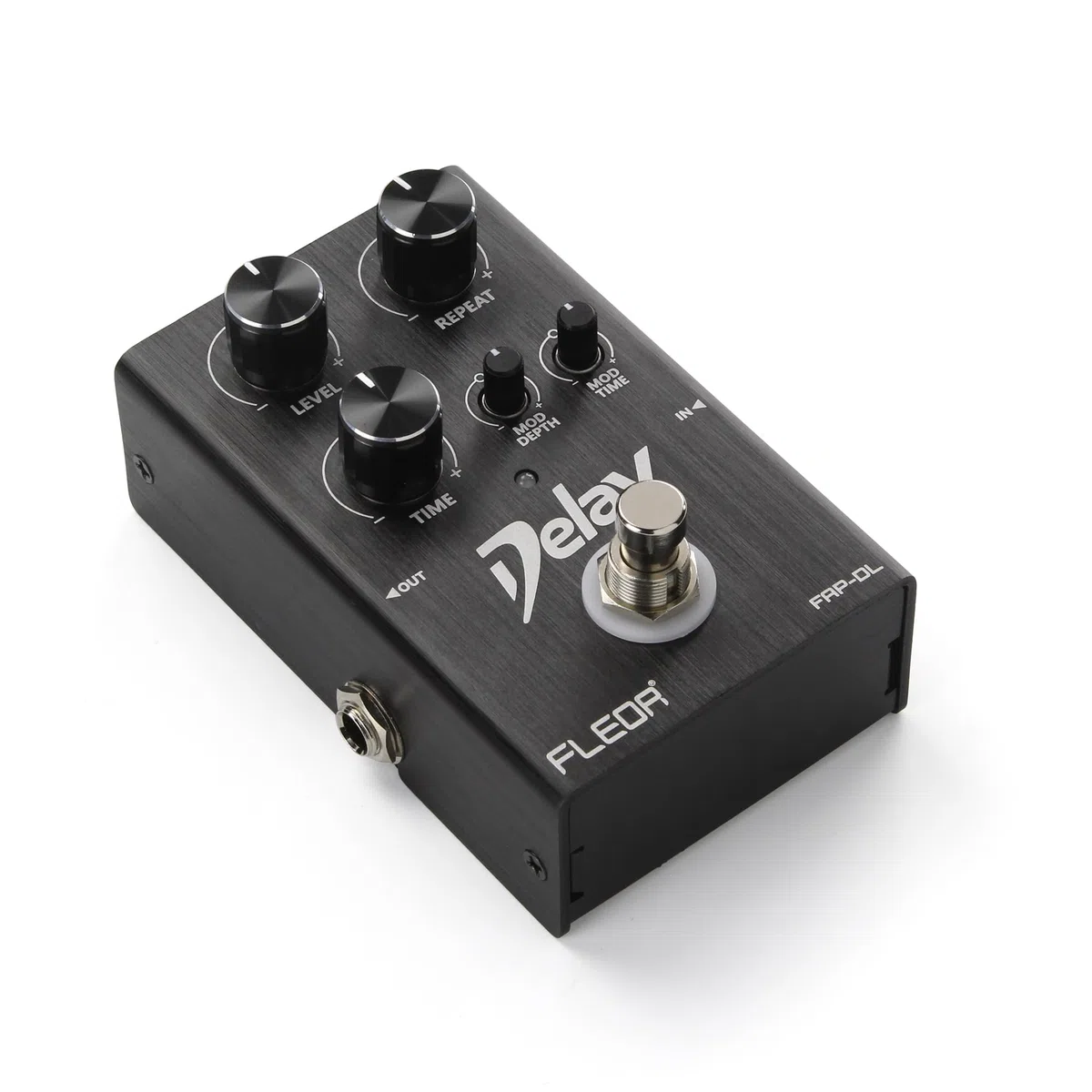 FLEOR Analog-Delay-Pedal mit Modulation, warmen Ambient-Echo-Effekten, True-Bypass-Gitarrenpedal für E-Gitarre, Bass und Synthesizer