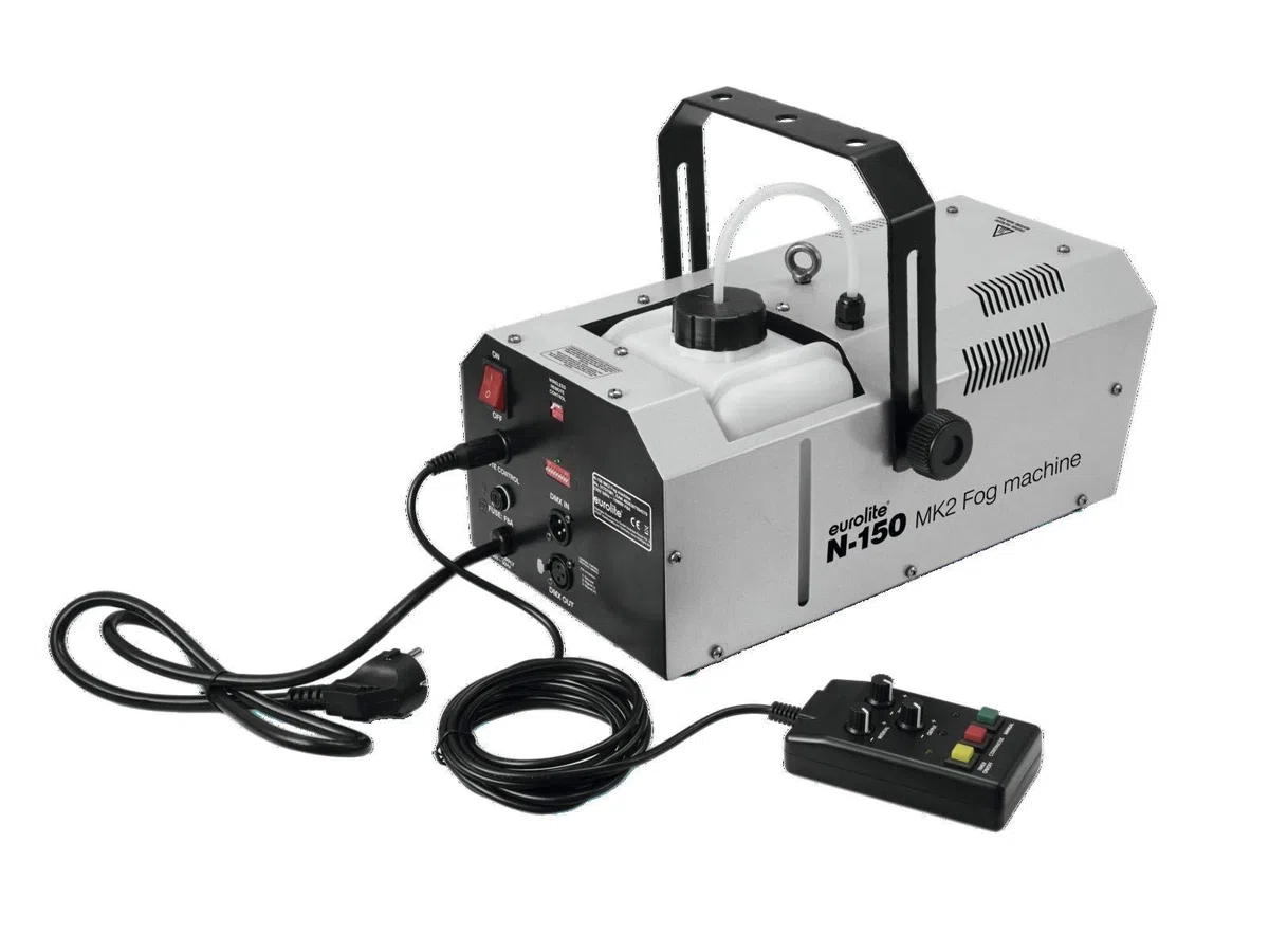 Eurolite N-150 MK2 Nebelmaschine | DMX-steuerbare Nebelmaschine mit 1500-Watt-Leistung | Kompakte Nebelmaschine mit hohem Ausstoßvolumen