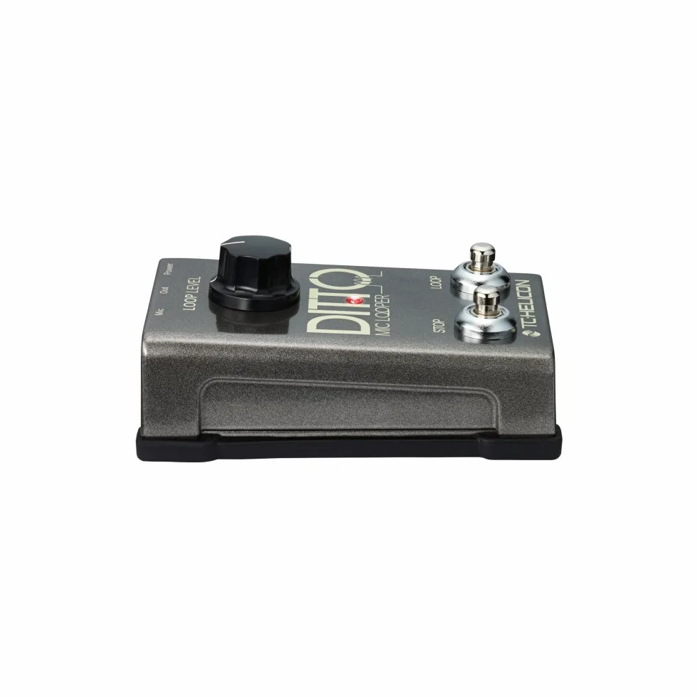 TC Helicon DITTO MIC LOOPER Einfach zu bedienendes Looper-Pedal mit zwei Tasten für Gesang und akustische Instrumente