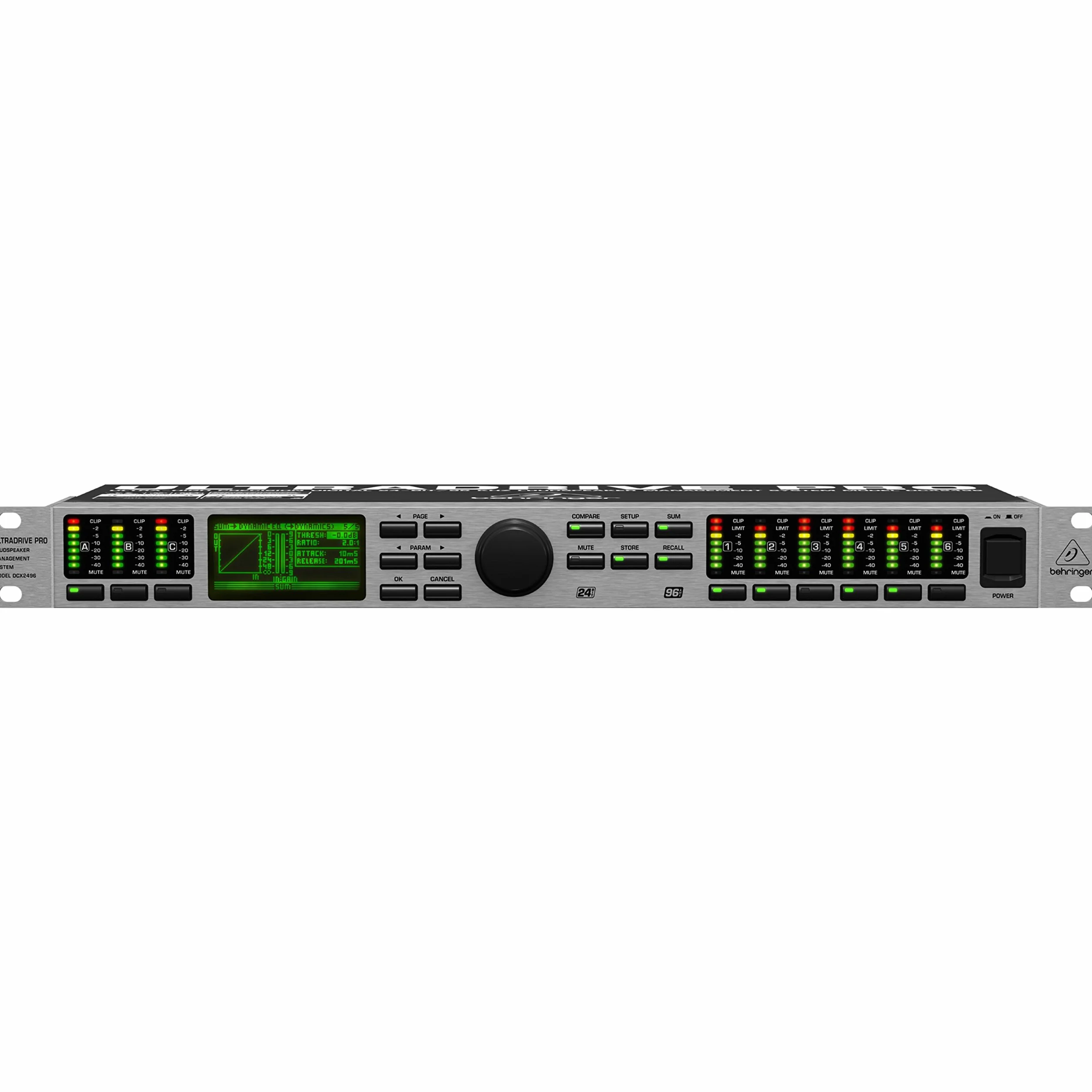Behringer ULTRADRIVE DCX2496LE Ultrahochpräzises digitales 24-Bit/96-kHz-Lautsprecher-Managementsystem