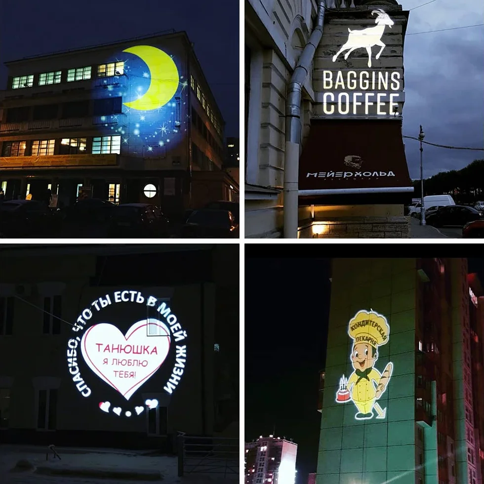LED 150W GOBO Licht Logo Projektor Werbung Logo Licht Im Freien IP67 Wasserdicht Für Den Innenbereich Für Shop Hochzeit Event