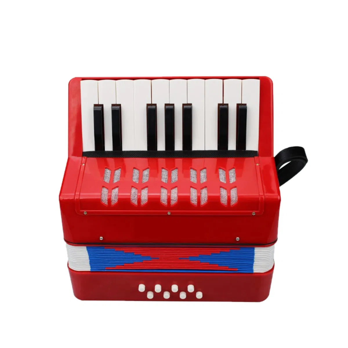 Btuty Kinder Akkordeon 17 Tasten 8 Bass Keyboard Instruments Mini Accordion Educational Musical Instrument für Anfänger Geburtstagsgeschenk
