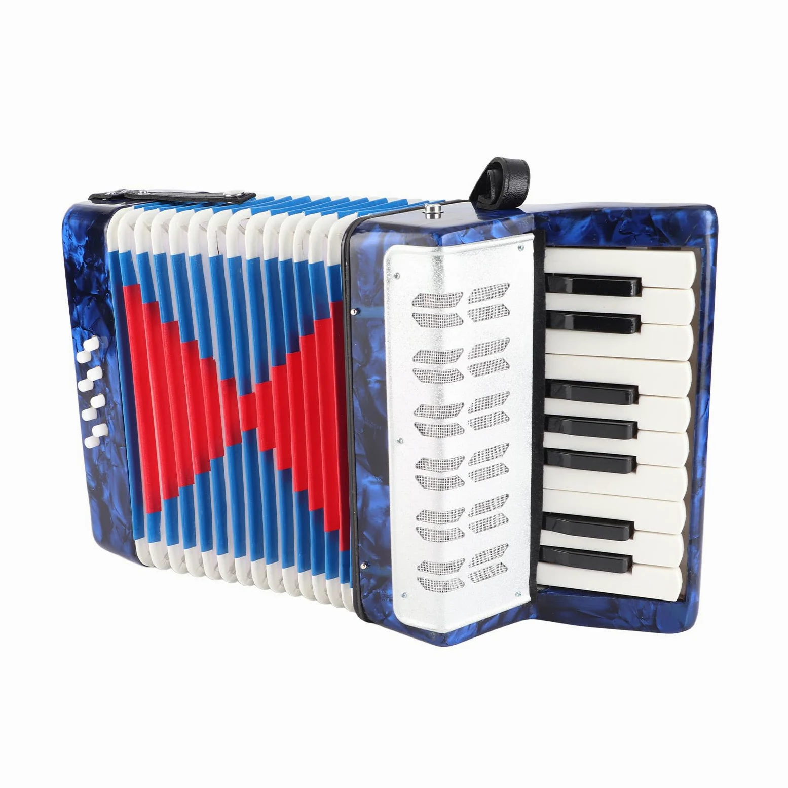 Interaktives Akkordeon mit 17 Tasten ¨C Musikinstrument f¨¹r Kinder, Ideal Zum Unterrichten, Trainieren und F?rdern des Interesses an Musik,Akkordeon