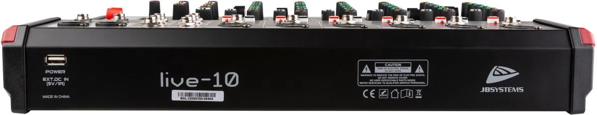 JB systems LIVE-10 8-Channel Mixer with Media Player