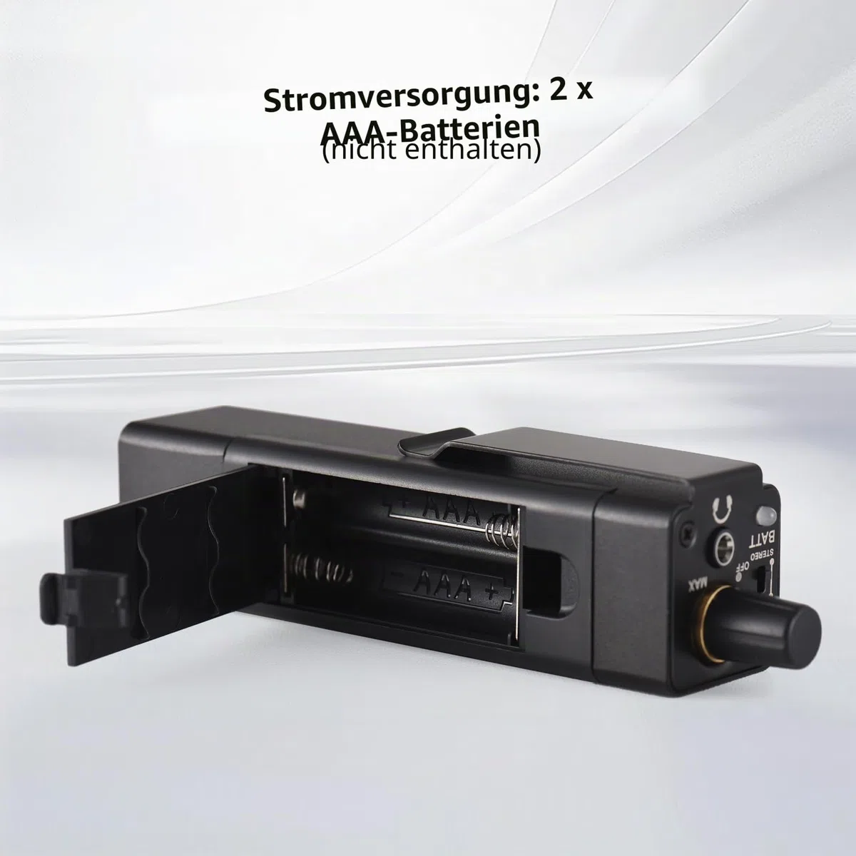 Btuty In-Ear-Monitor-Verstärker, tragbarer Stereo-Kopfhörer-Verstärker mit XLR/6,35-mm-Eingang, 3,5-mm-Ausgangsbuchse, Mono-/Stereo-Schalter, Lautstärkeregelung für Musiker, Keyboarder, Schlagzeuger