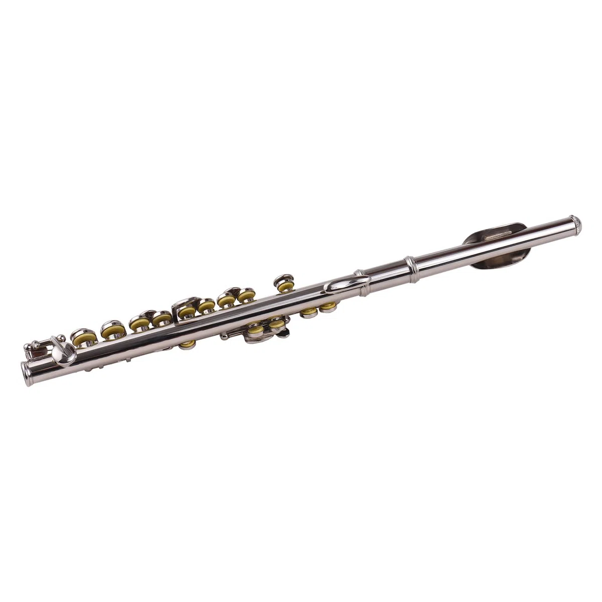 Weiß Kupfer Piccolo Instrument, C-Ton, Anfänger-Set mit Koffer, Reinigungsstab, Tuch und Fäustling, für Schüler, Bühne oder Prüfung