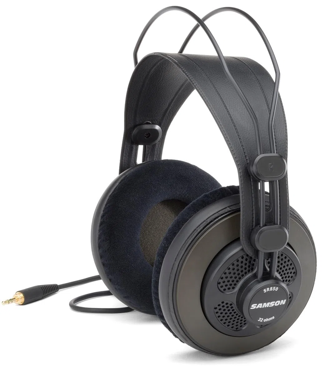 Samson 208983 SR850 Professional Studio Reference Headphones, schwarz