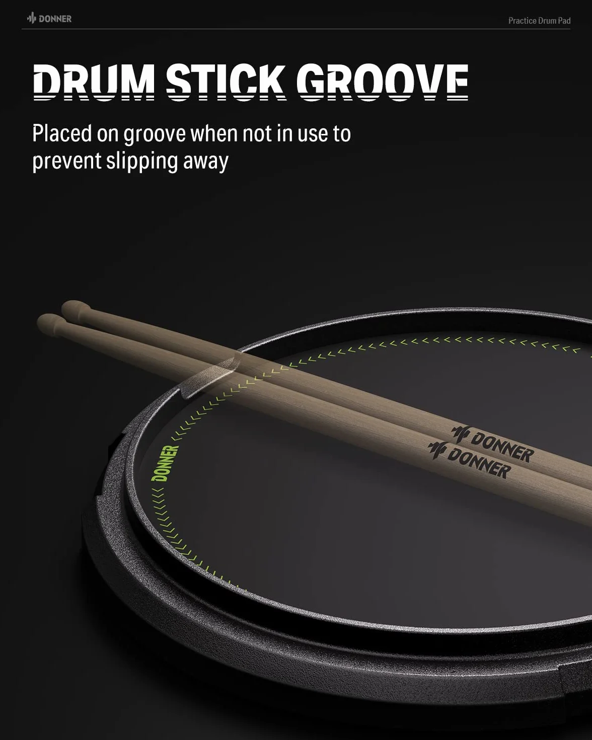 The Beater Practice Drum Pad DTB-1S - Box Set