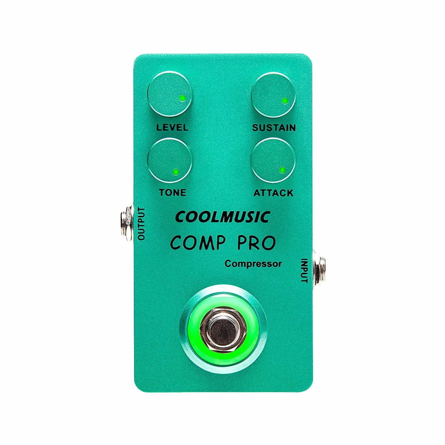 Coolmusic C-CS01 Kompressor Pedal, Comp Guitar Pedal Compression Effect E-Gitarre und Bass True Bypass