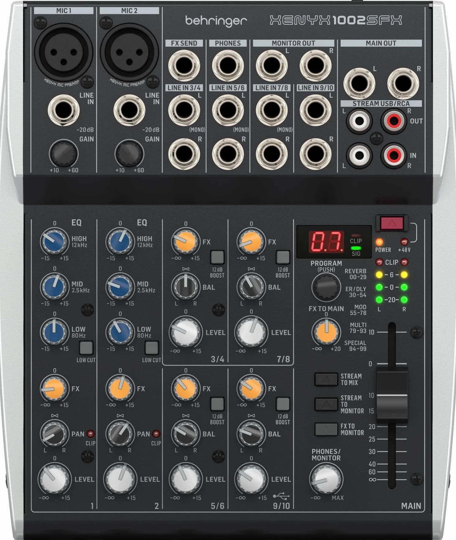 Behringer XENYX 1002SFX - Analogmixer, Einheitsgröße, Mehrfarbig