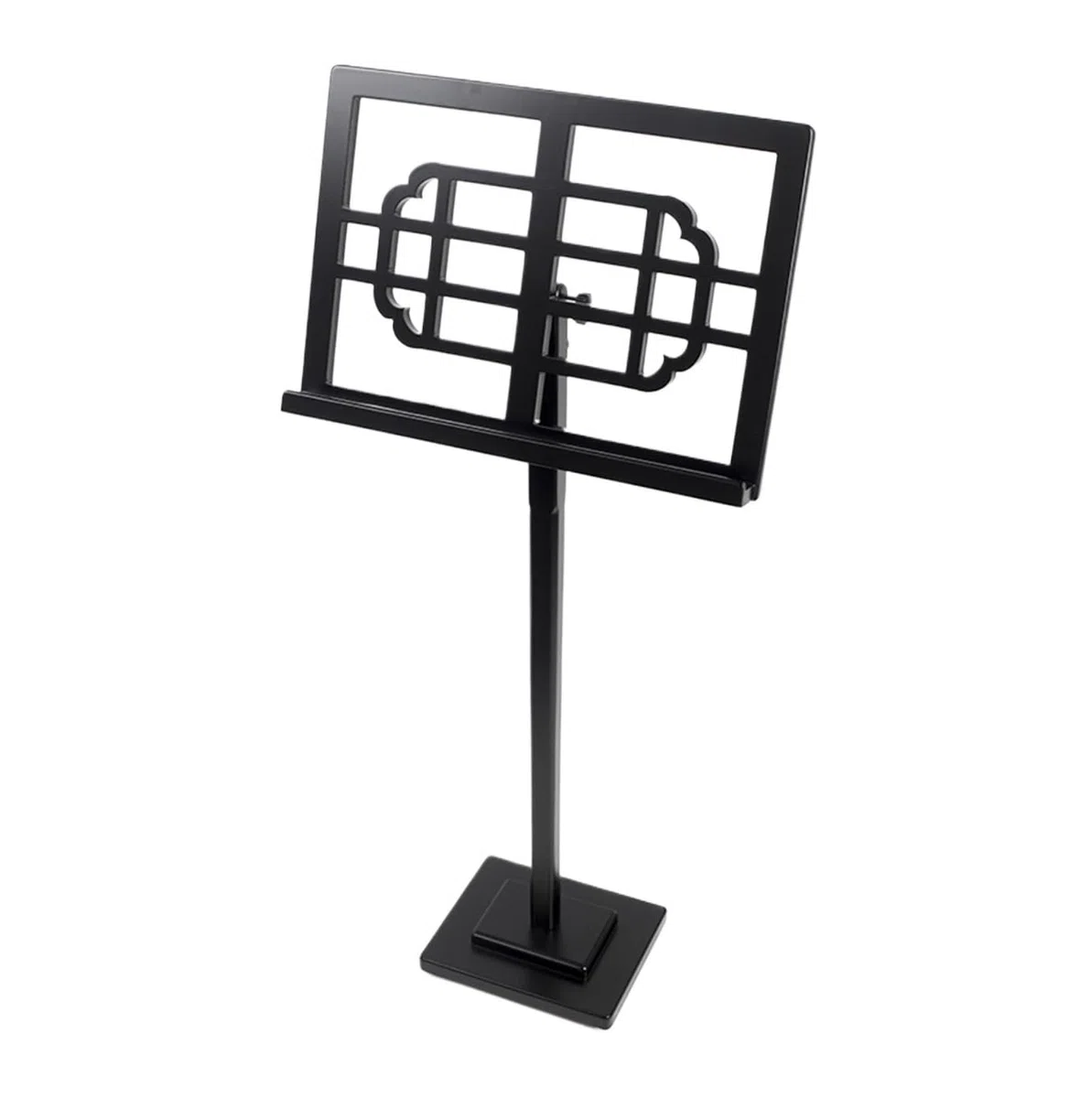Notenpult,Rednerpult Tragbarer Hölzerner Notenhalter Im Vintage-Stil, Notenständer for Chorklassenzimmer Notenständer(Black)