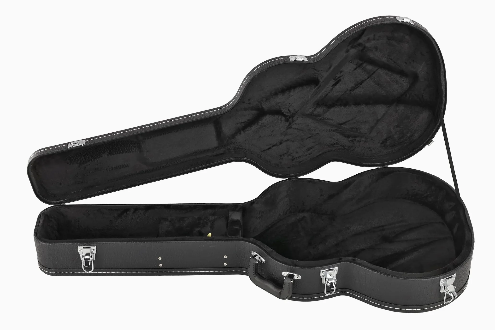 GEWA Holzkoffer mit Kunststoffbezug schwarz, Gitarrenkoffer für Konzertgitarre