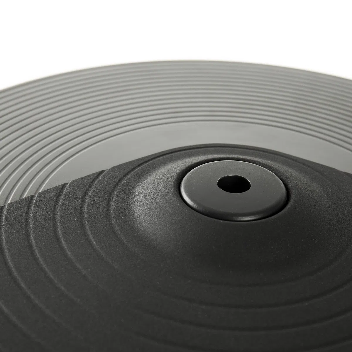 Fame FCP12HHS HiHat Cymbal Pad 12, Professionelles Stereo E-Drum Becken Pad, Gummispielfläche, 2 Zonen, Realistische Ansprache, Perfekter Rebound, Kompatibel mit Fame DD-Modellen, Alesis