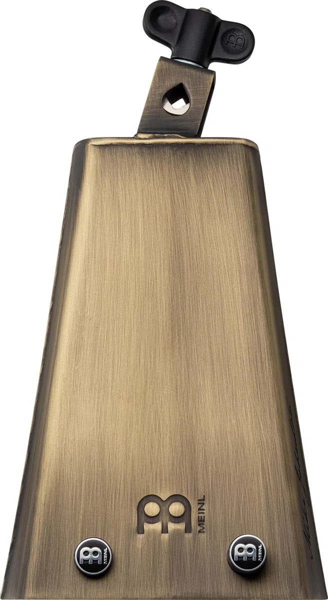 Meinl Percussion Mike Johnston Cowbell - Großes Aufschlagidiophon - Länge 7,75 Zoll - Montierbar - Groove Bell - Stahl, Vintage Finish (MJ-GB)