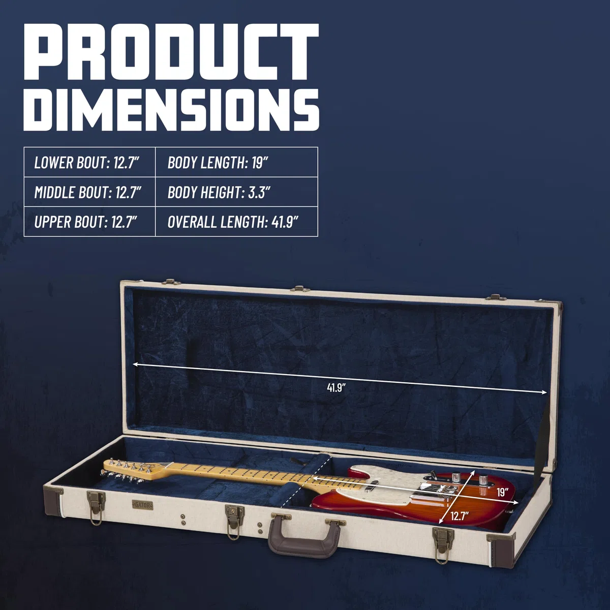 Gator GW-JM ELEC Journeyman Electric Deluxe Wood Case