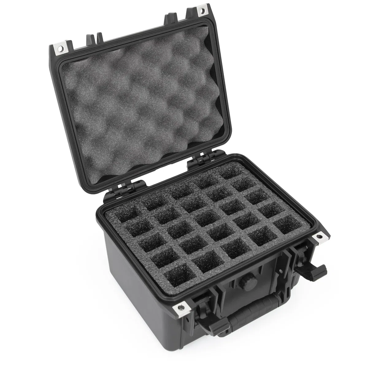 CASEMATIX Mundharmonika-Tasche für mehrere Mundharmonikas, kompatibel mit bis zu 25 Hohner, Fender und anderen Mundharmonikas bis zu 12,7 cm – inklusive wasserdichter Tragetasche nur für