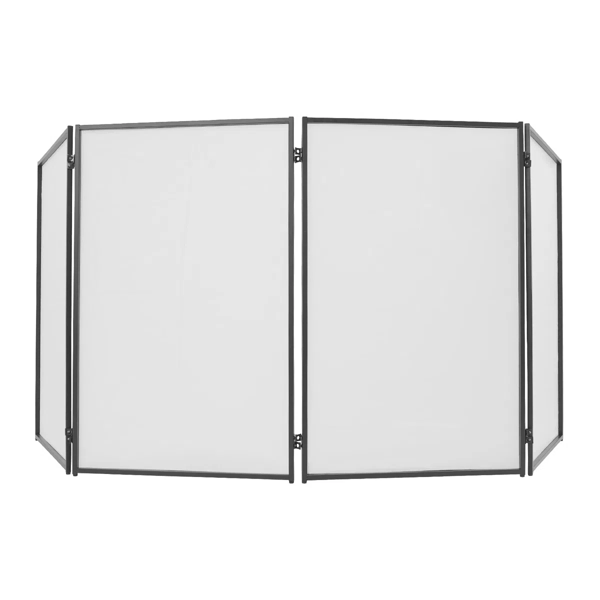 DJ Screen 4 Segmente DJ klappbare Booth Panels Verkleidung für DJ Pult zusammenklappbarer und mobiler DJ Stand (Schwarz Weiß)