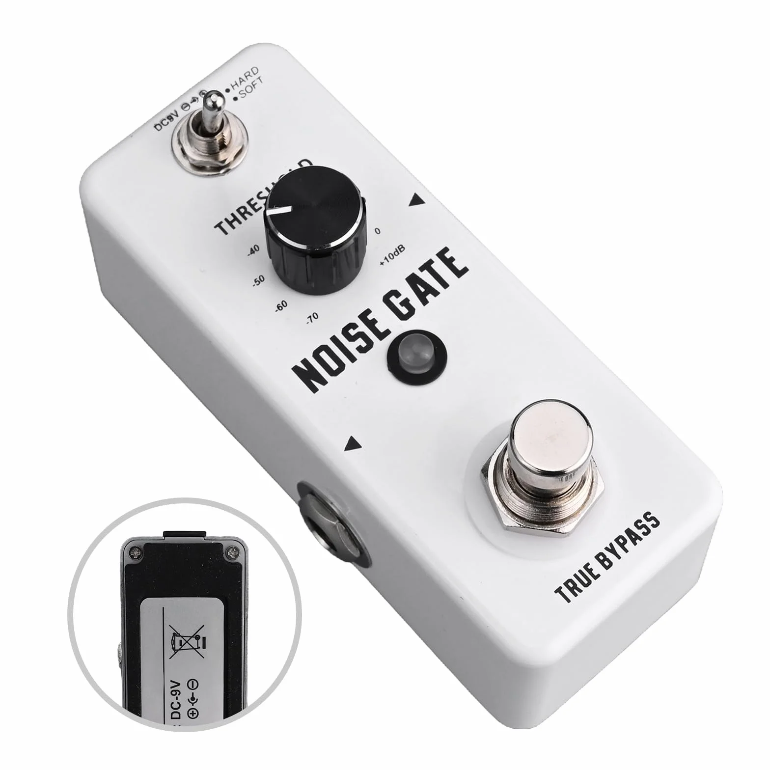 Noise Gate LEF-319 Akustische Gitarre Effektpedal Noise Cancelling Effekt 2 Modi für E-Gitarre
