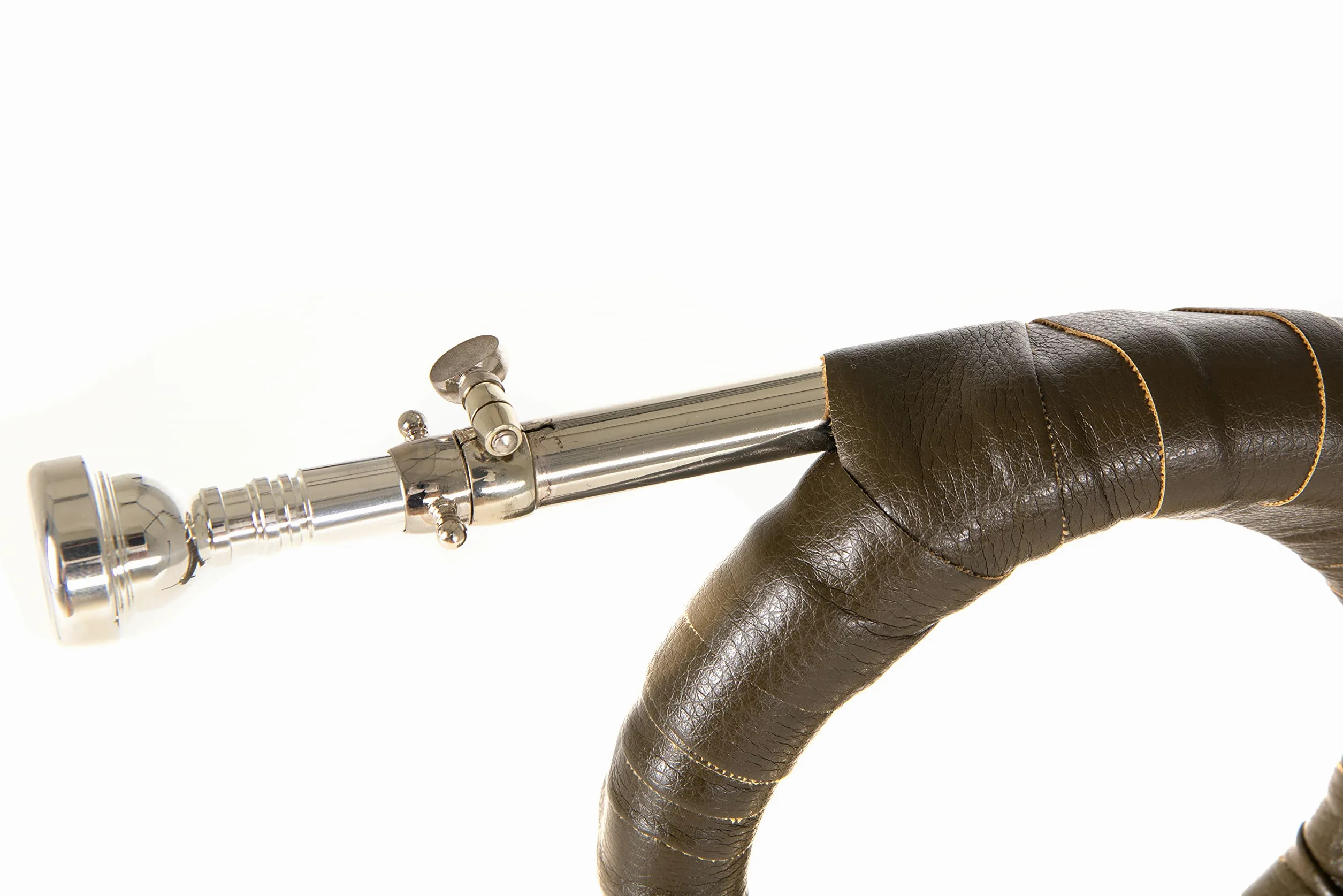 Roy Benson Fürst Pless-Horn HH-101 (Premium Messing Schallstück, 120mm Schallbecher Design, Neusilberkranz, exklusiver Stimmzug, elegante grüne Kunstlederumwicklung, inkl. Nylon Tasche)