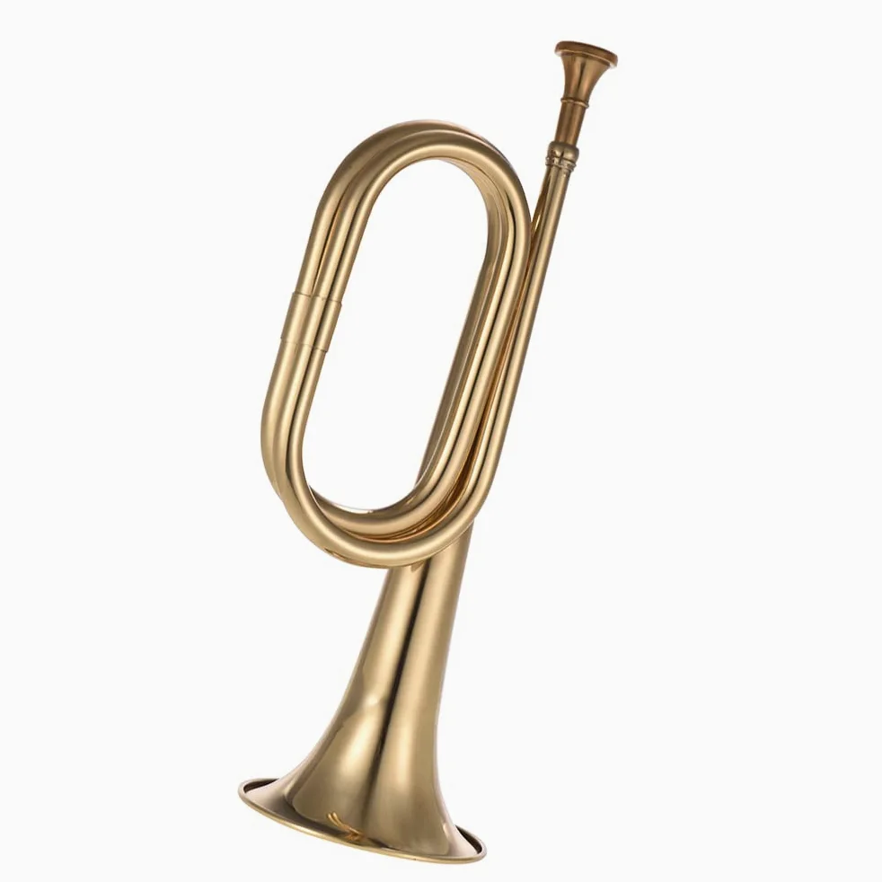 COMETX Kavallerie Trompete Signalhorn Ruf Mit Mundstück für Schulband Orchester - Messing Horn