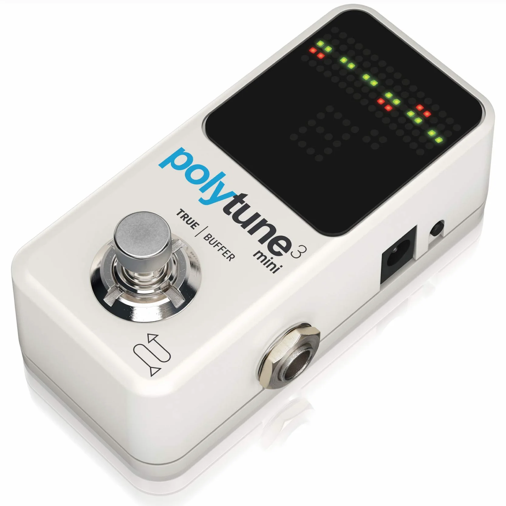 TC Electronic POLYTUNE 3 Kleiner Polyphoner Tuner mit Mehreren Stimmmodi und Integriertem BONAFIDE-PUFFER