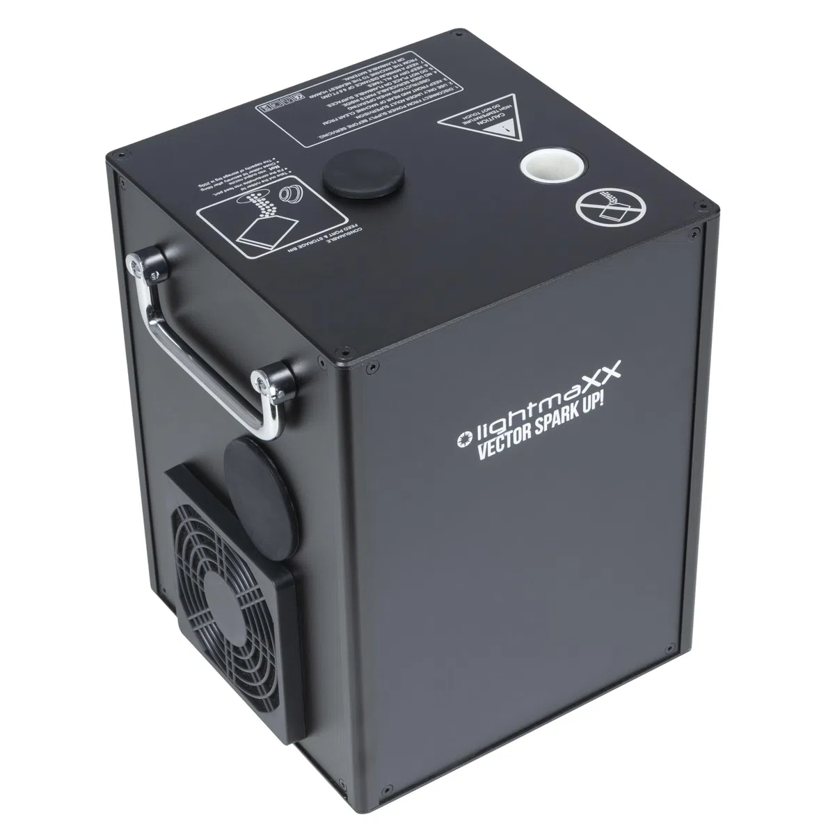 VECTOR Spark UP! Funkeneffektmaschine, Indoor Spark Effect, Effektmaschine, DMX- und Fernsteuerung, 650W, selbstreinigend, Aluminiumgehäuse